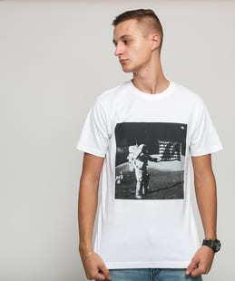 Urban Classics NASA Moon Landing Tee bílé