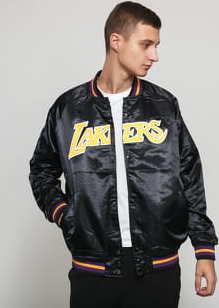 Mitchell & Ness NBA Lightweight Satin Jacket LA Lakers černá