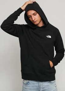 The North Face  Raglan Red Box Hoodie černá / bílá