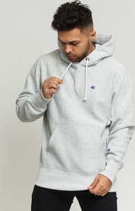 Champion Reverse Weave Hoodie melange šedá