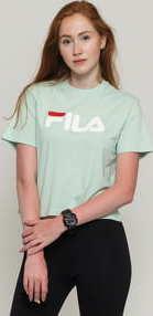 Fila Women Viivika Cropped Tee světle zelené