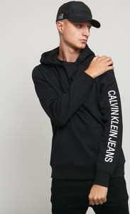 CALVIN KLEIN JEANS Regular Institutional Hoodie černá