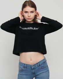 CALVIN KLEIN JEANS W Institutional Logo Tee černé