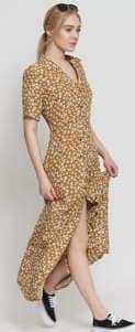EDITED Bruna Dress béžové / bílé