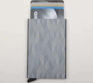 SECRID Cardprotector Laser Zigzag šedomodrá / bílá