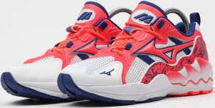 Mizuno Wave Rider 1 white / fiery coral / mazarine blue