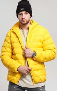 Urban Classics Basic Bubble Jacket žlutá