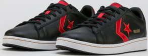 Converse Pro Leather Gold Standard OX black / university red / white