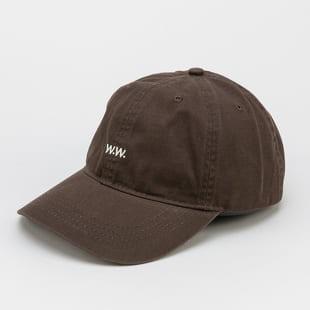 WOOD WOOD Low Profile Cap tmavě hnědá
