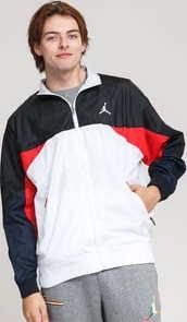 Jordan M J LGC 1 Jacket bílá / černá / červená