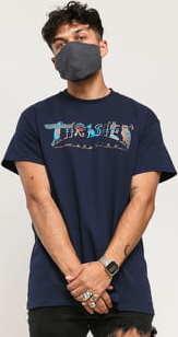 Thrasher Hieroglyphic Tee navy