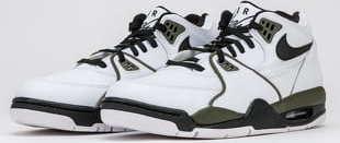 Nike Air Flight 89 white / black - medium olive