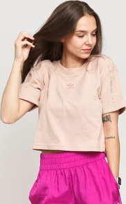 adidas Originals Cropped T-Shirt světle hnědé
