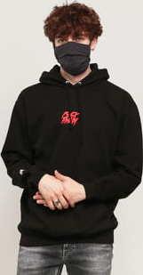 F*CK THEM Basic Hoodie PT.2 černá / červená