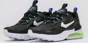 Nike Air Max 270 React GS black / white - laser orange