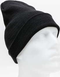 Urban Classics Beanie Basic Flap Long Version černý