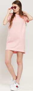 CALVIN KLEIN JEANS W Institutional T-shirt Dress světle růžové