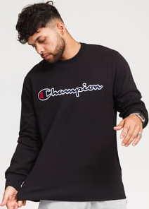 Champion Script Logo Crewneck černá