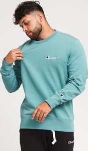 Champion Small Script Logo Crewneck zelená