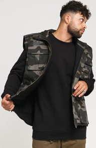 Urban Classics Ranger Vest camo tmavě šedá