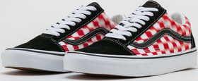 Vans Old Skool (blur check) true white / red