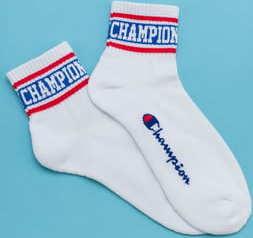 Champion Reverse Logo Ankle Socks bílé