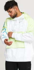 Nike M NSW Swoosh Jacket Woven bílá / světle zelená
