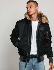 Alpha Industries MA-1 Hooded CW černá