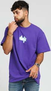 HUF Landmark Logo Tee fialové