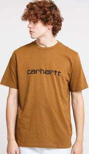 Carhartt WIP Script Tee hnědé