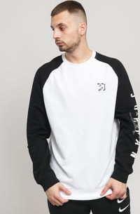 Jordan M J Sport DNA HBR Fleece Crew bílá / černá