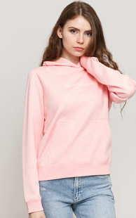 CALVIN KLEIN JEANS W Shrunken Institutional Hoodie růžová