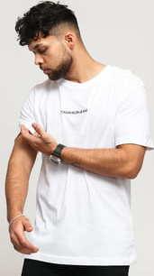 CALVIN KLEIN JEANS M Institutional Chest Logo Tee bílé