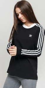 adidas Originals 3 Stripes LS černé