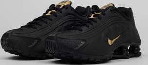 Nike Shox R4 (GS) black / metallic gold - anthracite