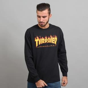 Thrasher Flame Logo LS Tee černé