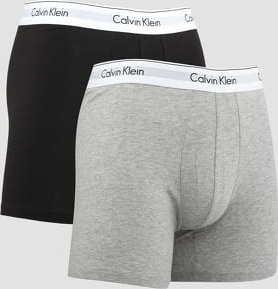 Calvin Klein 2Pack Boxer Briefs odern Cotton C/O černé / melange šedé