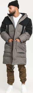Urban Classics Puffer Parka tmavě šedá / černá