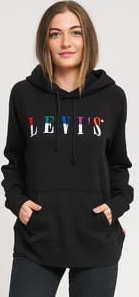 Levi's ® Graphic Sport Hoodie černá / multicolor