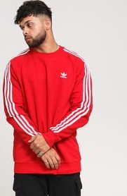 adidas Originals 3-Stripes Crew červená