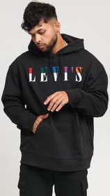 Levi's ® T2 Relaxed Graphic PO tmavě šedá