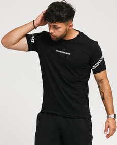 CALVIN KLEIN JEANS M Stretch Logo Tee černé