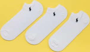 Polo Ralph Lauren 3Pack No Show Socks bílé