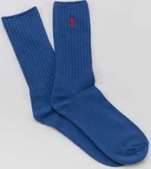 Polo Ralph Lauren Classic Cotton Crew Socks modré