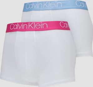 Calvin Klein 2 Pack Cotton Stretch Trunk bílé / světle modré / růžové