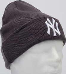 New Era MLB League Essential Cuff Knit NY tmavě šedý