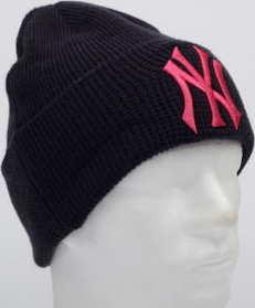 New Era WMNS MLB League Essential Cuff Knit NY navy