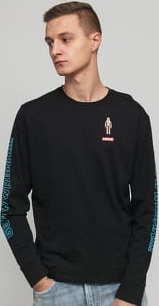 Levi's ® M Levi's X Star Wars LS Graphic Tee Chewbacca černé