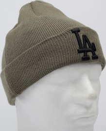 New Era Kids MLB League Essential Cuff Knit LA olivový YOUTH