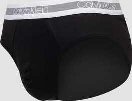 Calvin Klein 3Pack Hip Brief Cotton Slip černé / bílé